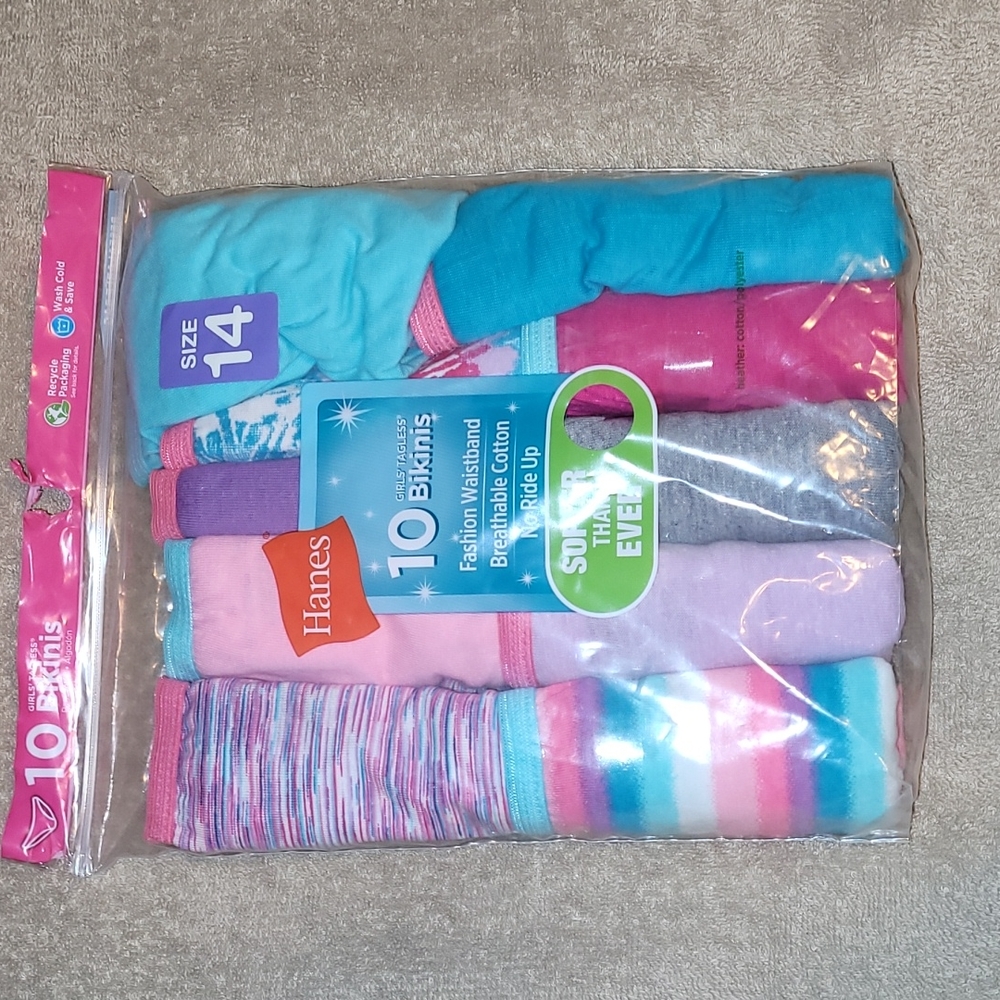 Girls unused underwear